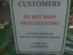 Photo Broccoli stems