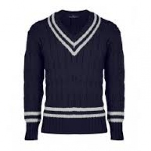 Photo Navy blue cricket jumper